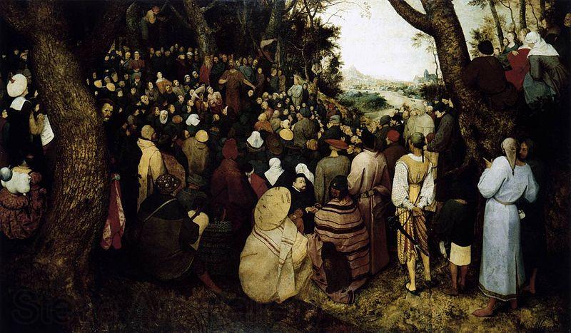 Pieter Bruegel the Elder The Sermon of St John the Baptist France oil painting art